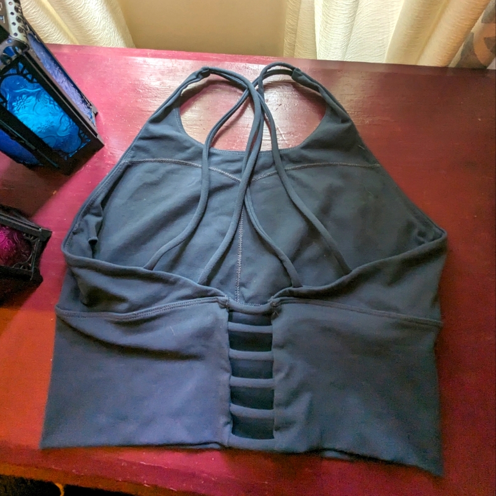 Crop Top With Back Strap Design